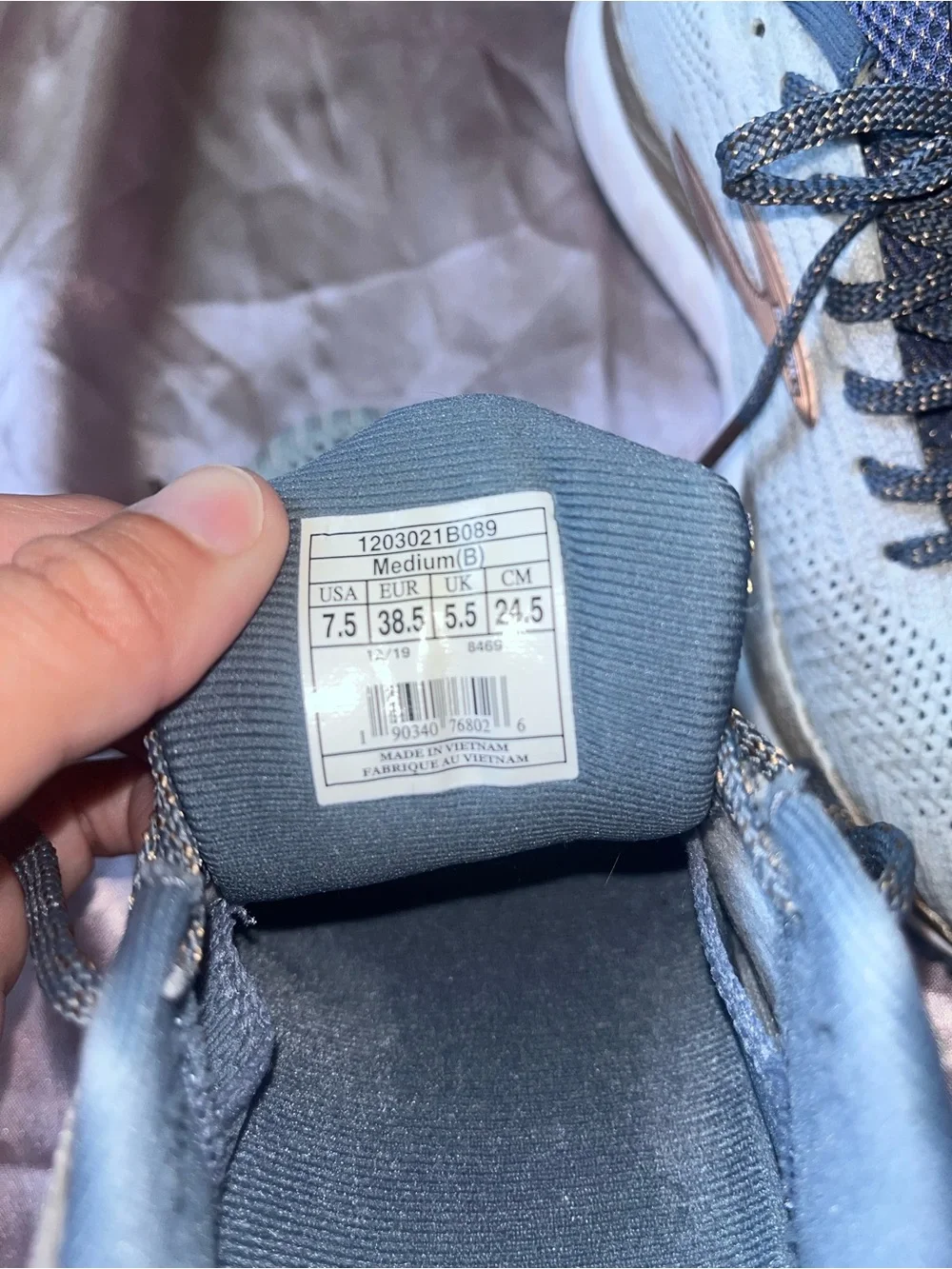 Brooks Women’s Gray Revel 3 Running Shoes with Rose Gold Logo